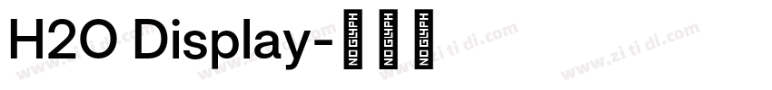 H2O Display字体转换
